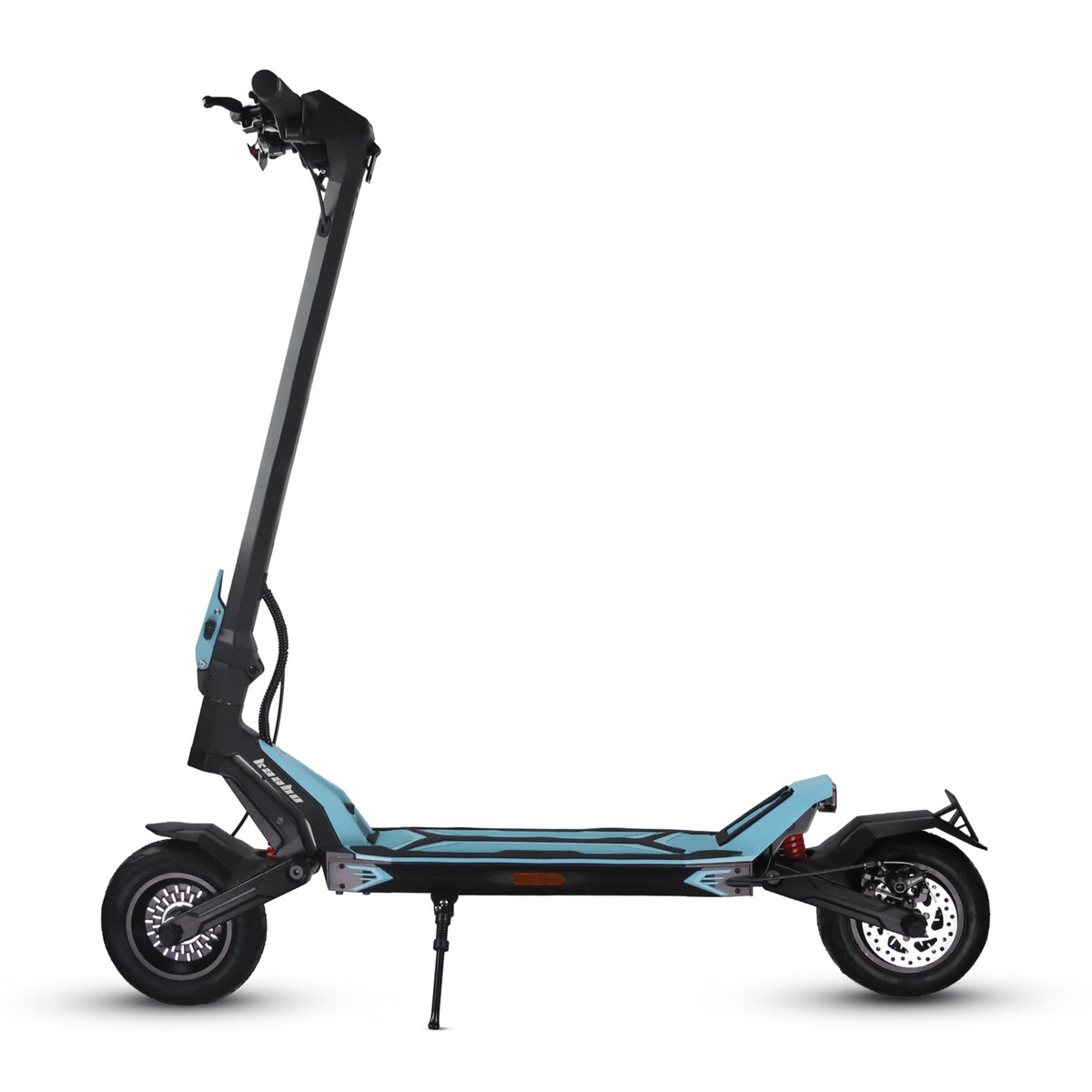 Monopattino elettrico KAABO URBAN visto di lato in colore azzurro