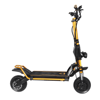 Monopattino elettrico KAABO WOLF KING GTR MAX visto dal lato opposto in colore oro