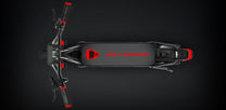 Monopattino elettrico KAABO WOLF WARRIOR X MAX visto dall'alto su sfondo scuro