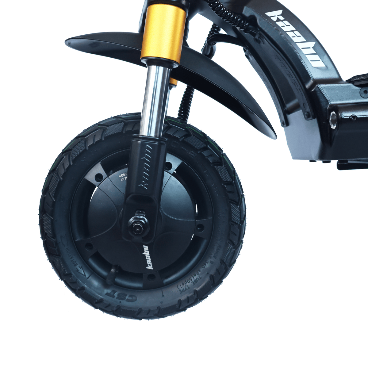 Ruota anteriore e forcella del KAABO WOLF WARRIOR X MAX