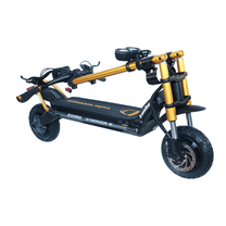Monopattino elettrico KAABO WOLF WARRIOR X MAX piegato in colore oro