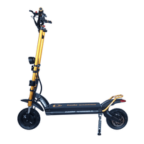 Monopattino elettrico KAABO WOLF WARRIOR X MAX visto di lato in colore oro