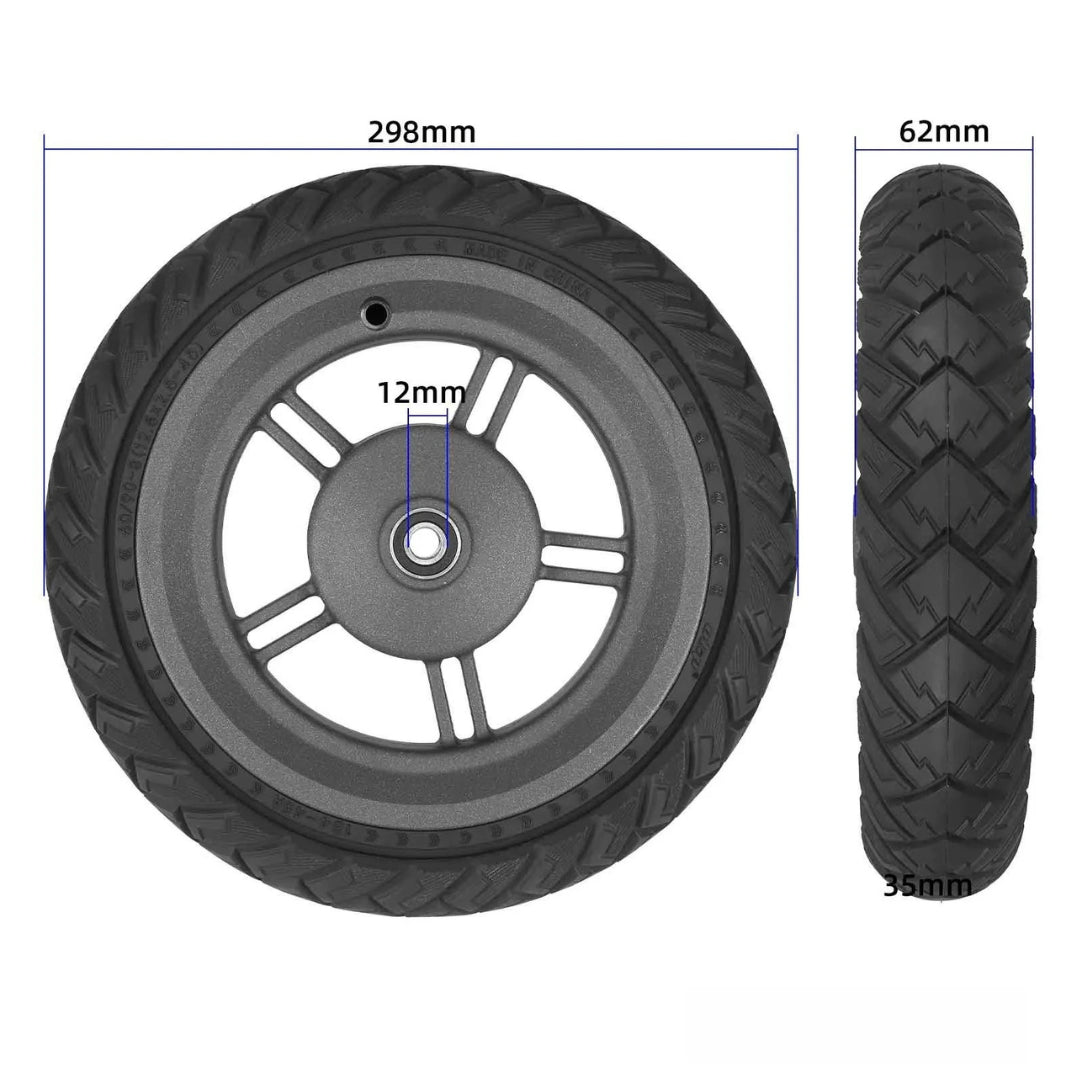Komplett solid hjul 12" Xiaomi 5 Plus - Reservdel - Wheelyshop