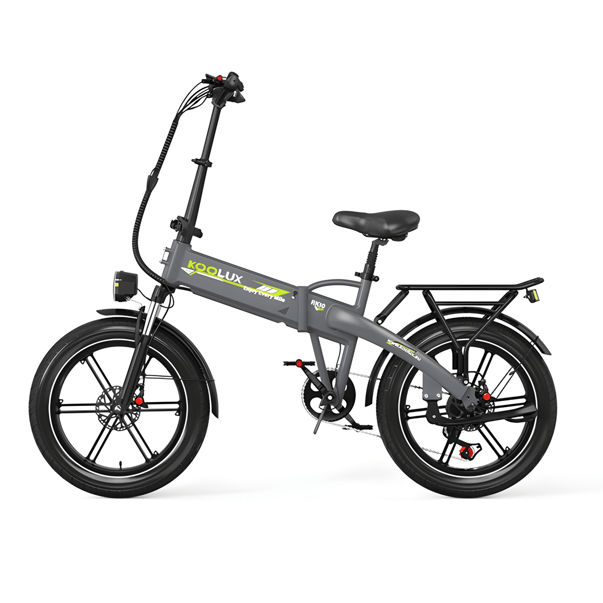 Fat bike elettrica pieghevole KOOLUX RK10 vista di tre quarti