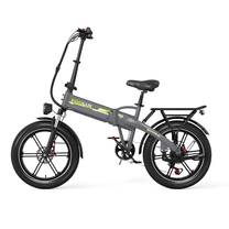 Fat bike elettrica pieghevole KOOLUX RK10 vista di tre quarti