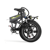 Fat bike elettrica pieghevole KOOLUX RK10 vista di tre quarti da dietro