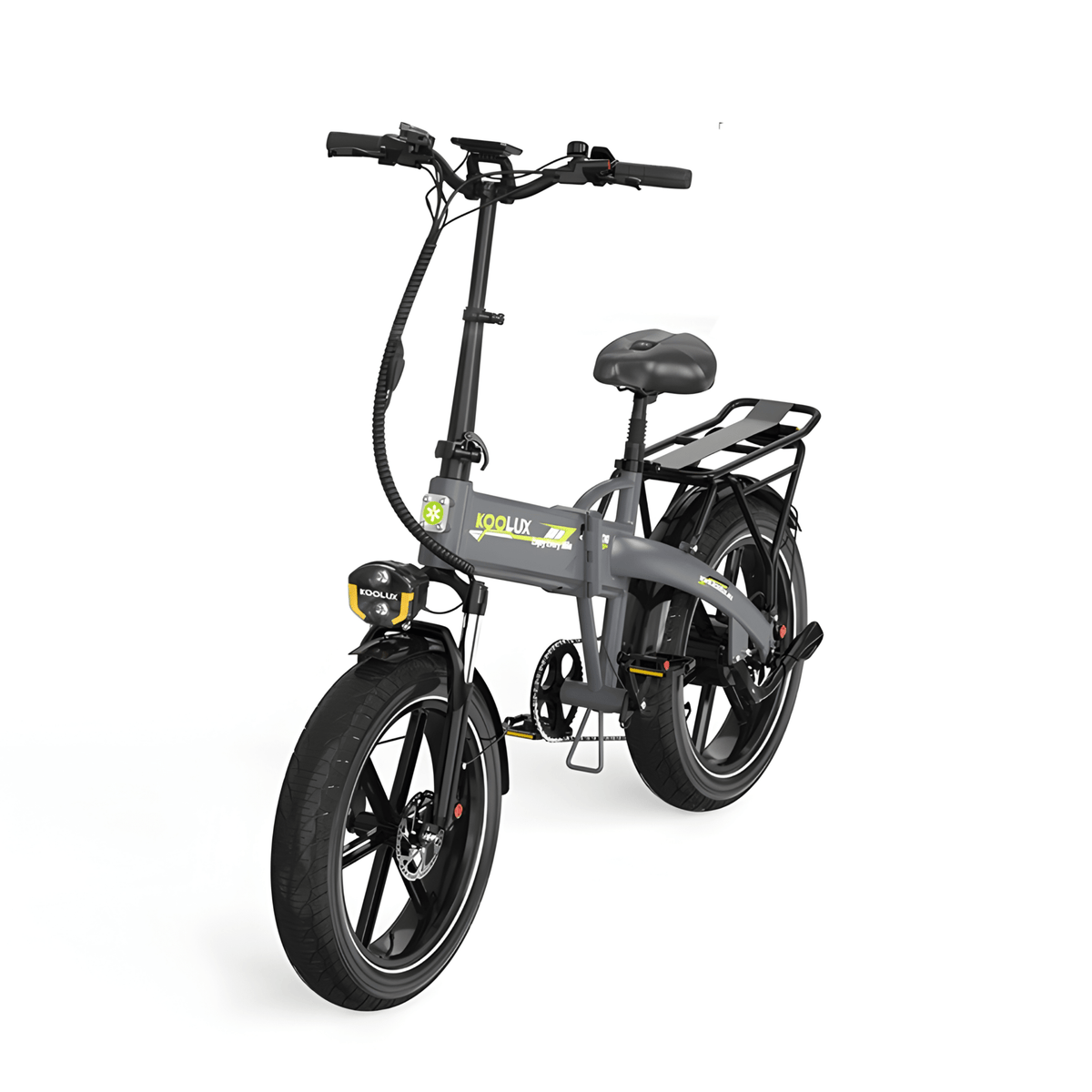 Fat bike elettrica pieghevole KOOLUX RK10 vista di tre quarti
