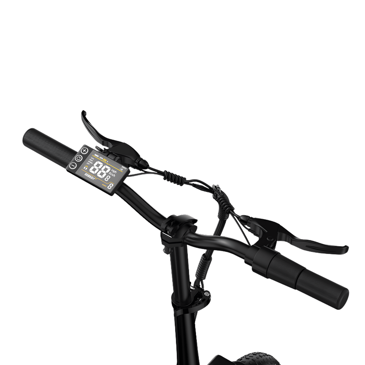 Manubrio della KOOLUX X10 con display e comandi