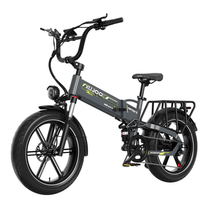 Fat bike elettrica pieghevole KOOLUX X12 Pro vista di tre quarti in colore grigio