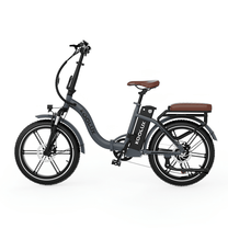 Fat bike elettrica pieghevole KOOLUX X16 vista di lato in colore grigio
