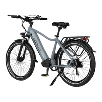Bici elettrica KOOLUX X3 vista di tre quarti in colore grigio