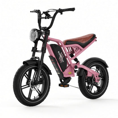 KOOLUX X9 Mini in rosa, vista di tre quarti dal davanti