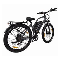 Fat bike elettrica LOOKROAD L28 Max vista di tre quarti in colore grigio