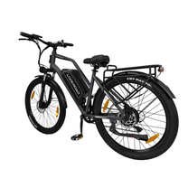 Fat bike elettrica LOOKROAD L28 Max vista di tre quarti da dietro in colore grigio