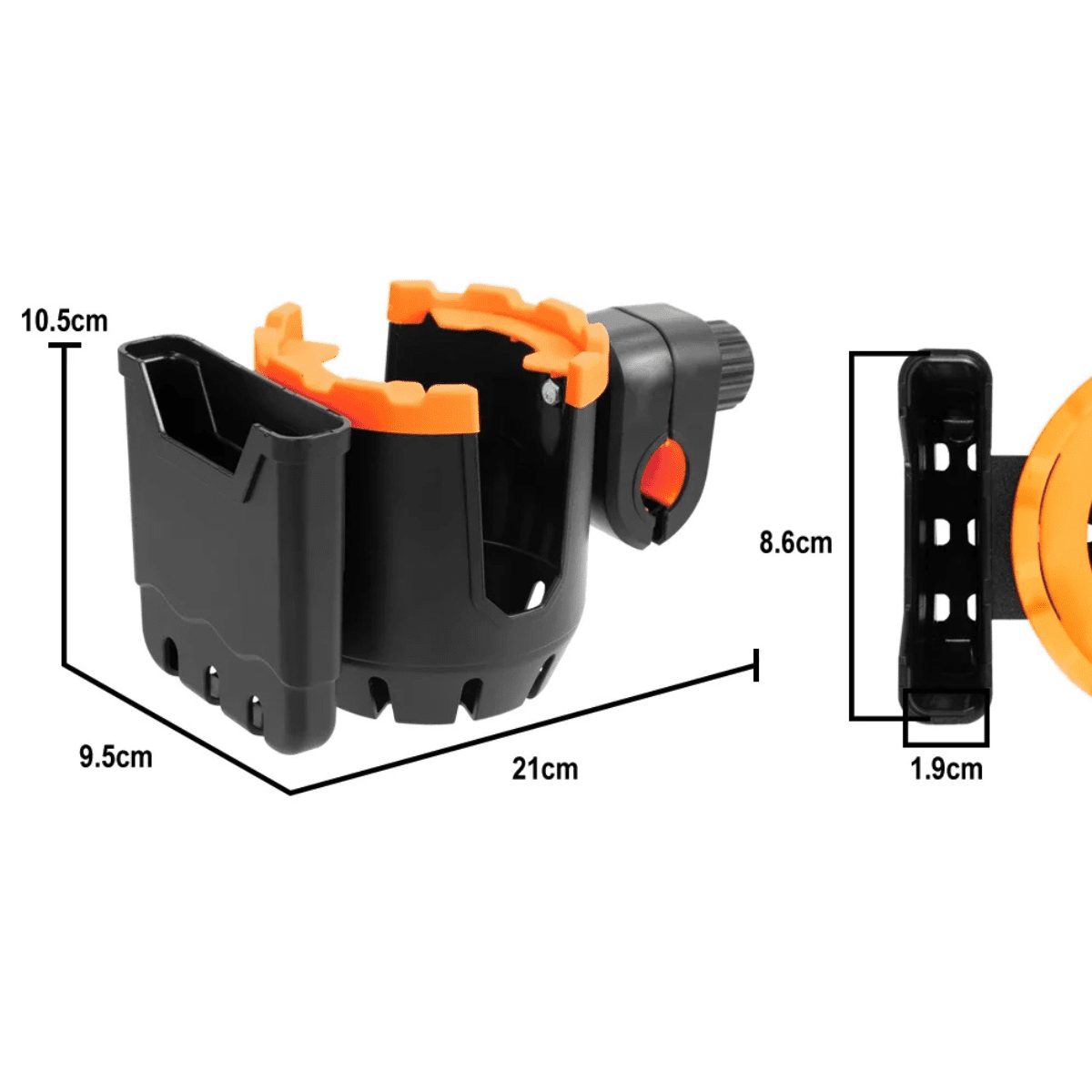 Dimensioni: porta-smartphone e portaborraccia multiuso