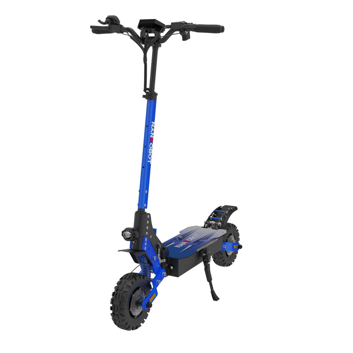 Monopattino elettrico Nanrobot D4+MAX visto di fronte in colore blu