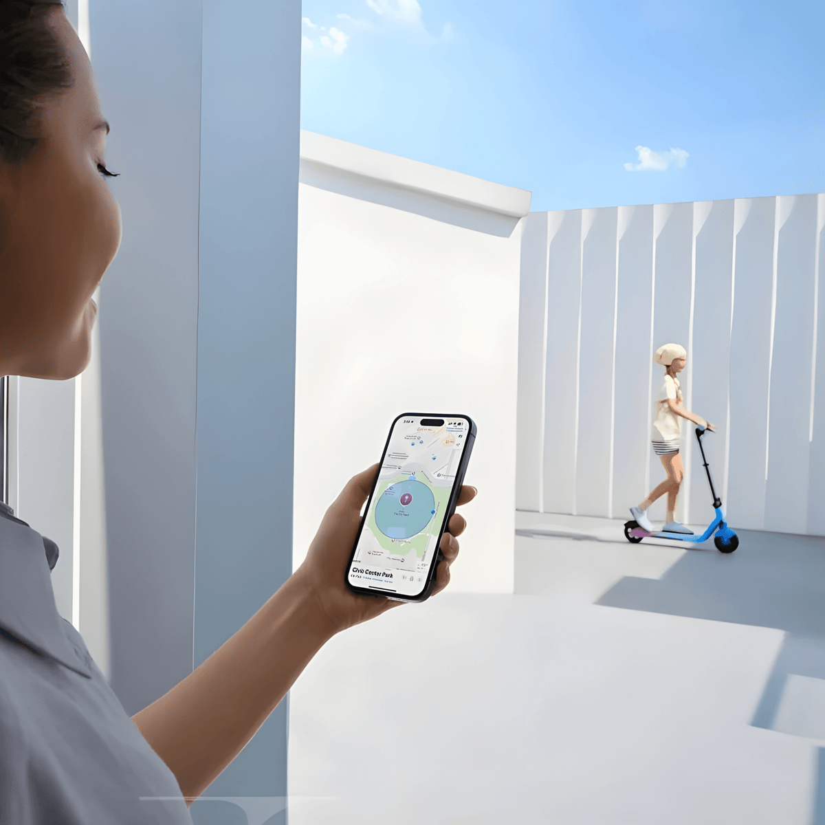App per smartphone del monopattino elettrico per bambini NAVEE K100 Max