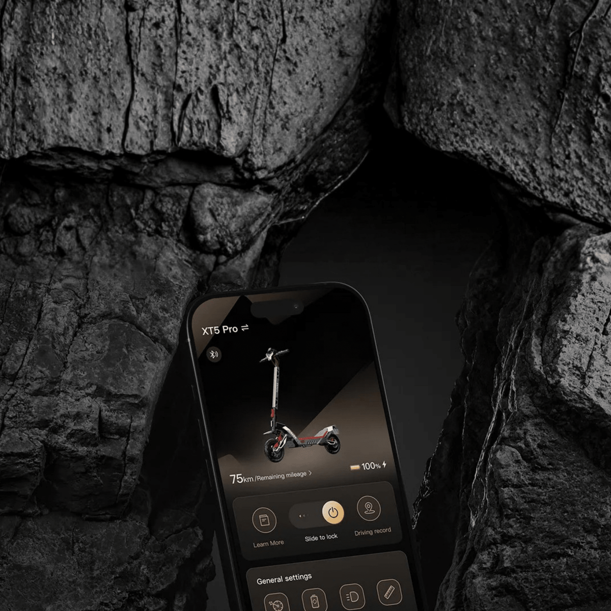 App per smartphone del monopattino elettrico NAVEE XT5 Pro