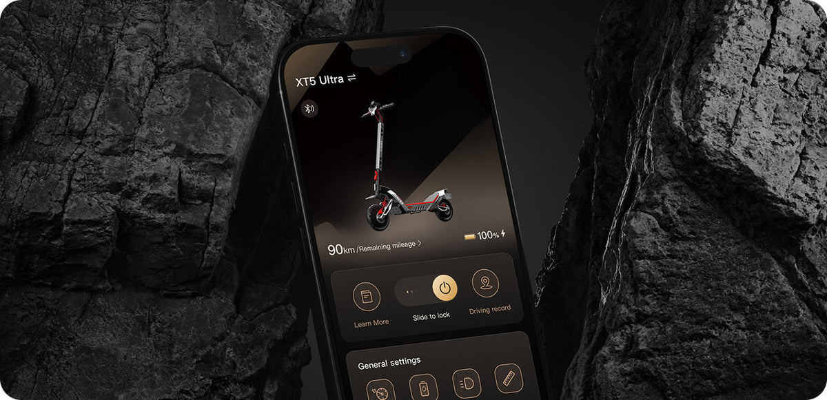 App per smartphone del monopattino elettrico NAVEE XT5 Ultra