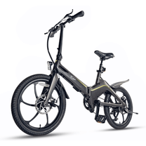 Bici elettrica pieghevole ONEBOT Eagle vista di tre quarti in colore nero
