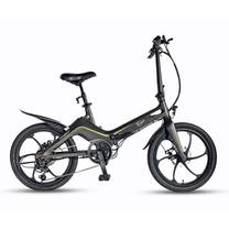 Bici elettrica pieghevole ONEBOT Eagle vista di lato in colore nero