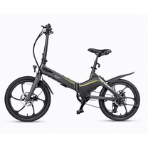 Bici elettrica pieghevole ONEBOT Eagle vista di lato in colore nero