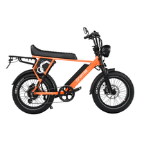 Fat bike elettrica Onemile P40 Pro vista di lato in colore arancione