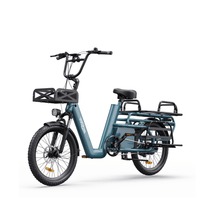 Bici elettrica OneSport OT01 vista di lato sul cavalletto