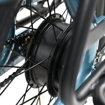 Motore nel mozzo dell'OneSport OT01 in primo piano