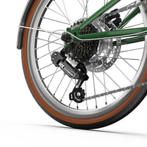 Cambio e catena dell'OneSport OT02 Pro in colore verde