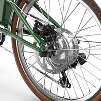 Ruota posteriore dell'OneSport OT02 Pro in colore verde