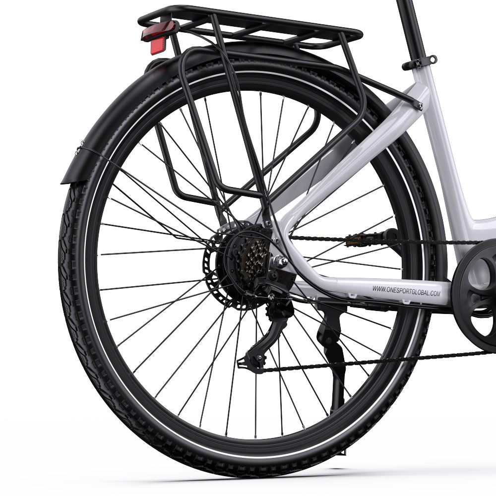 Ruota posteriore dell'OneSport OT05 Pro in colore bianco
