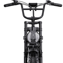 Fat bike elettrica OneSport OT08 Pro vista di fronte in colore grigio