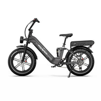 Fat bike elettrica OneSport OT08 Pro vista di lato in colore grigio