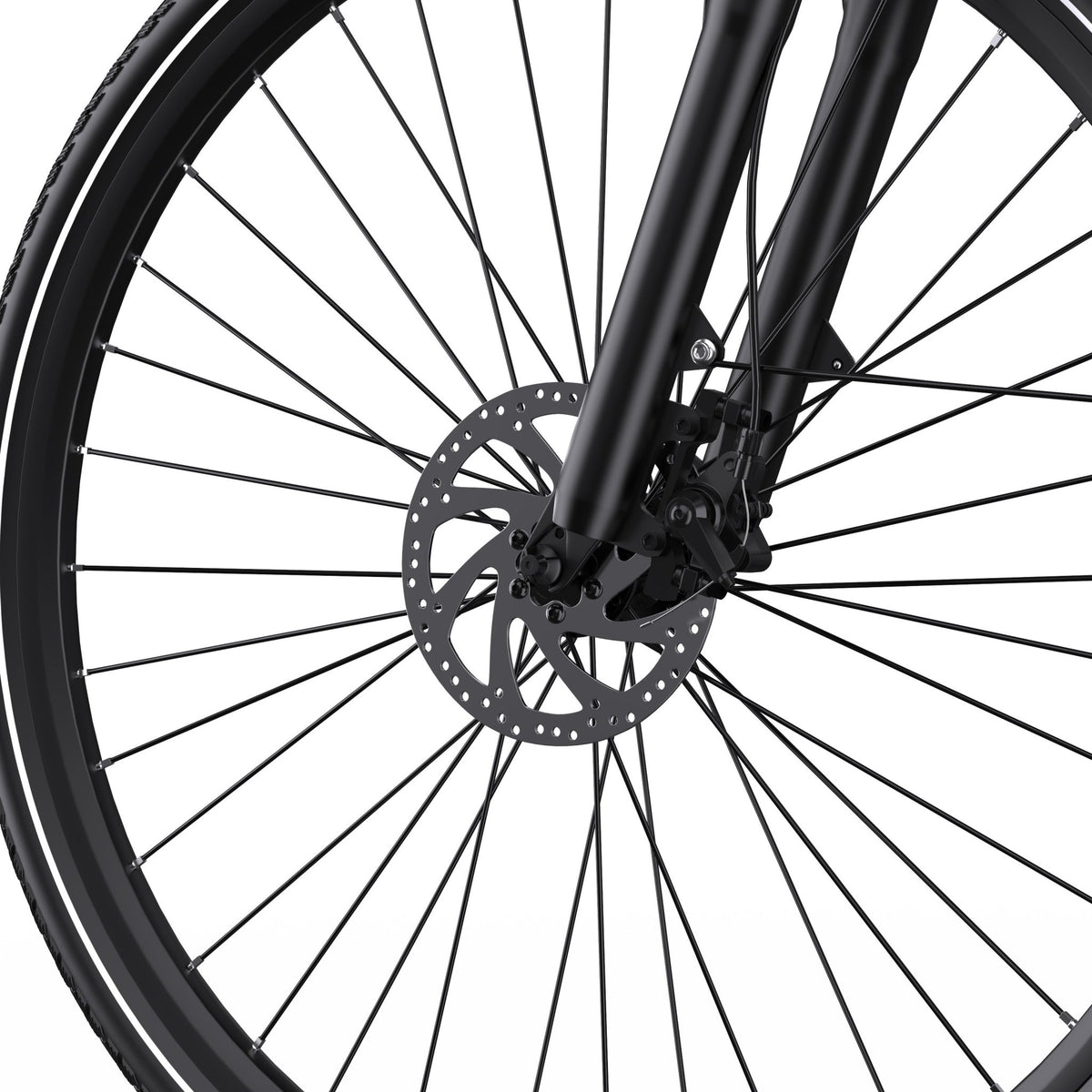 Freno a disco dell'OneSport OT12 in colore nero
