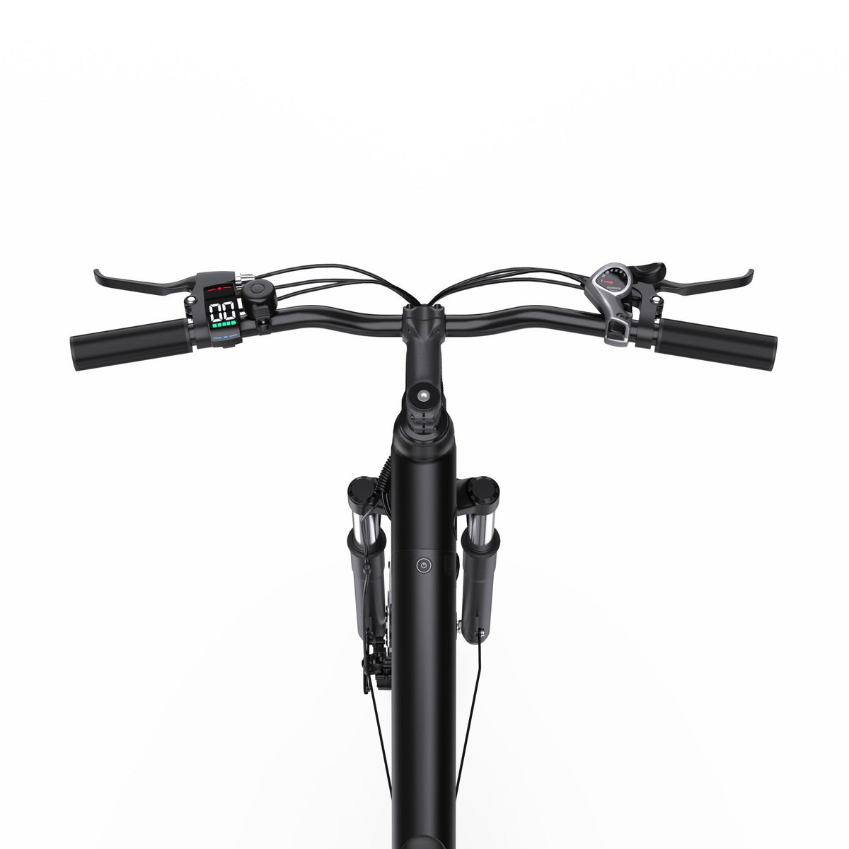 Manubrio dell'OneSport OT12 in colore nero dall'alto