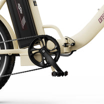 Guarnitura e pedali dell'OneSport OT16-2 in colore beige