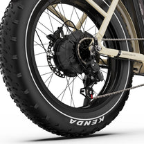 Motore nel mozzo dell'OneSport OT16 Max in colore beige