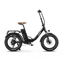 Fat bike elettrica pieghevole OneSport OT16 Max vista di lato in colore nero