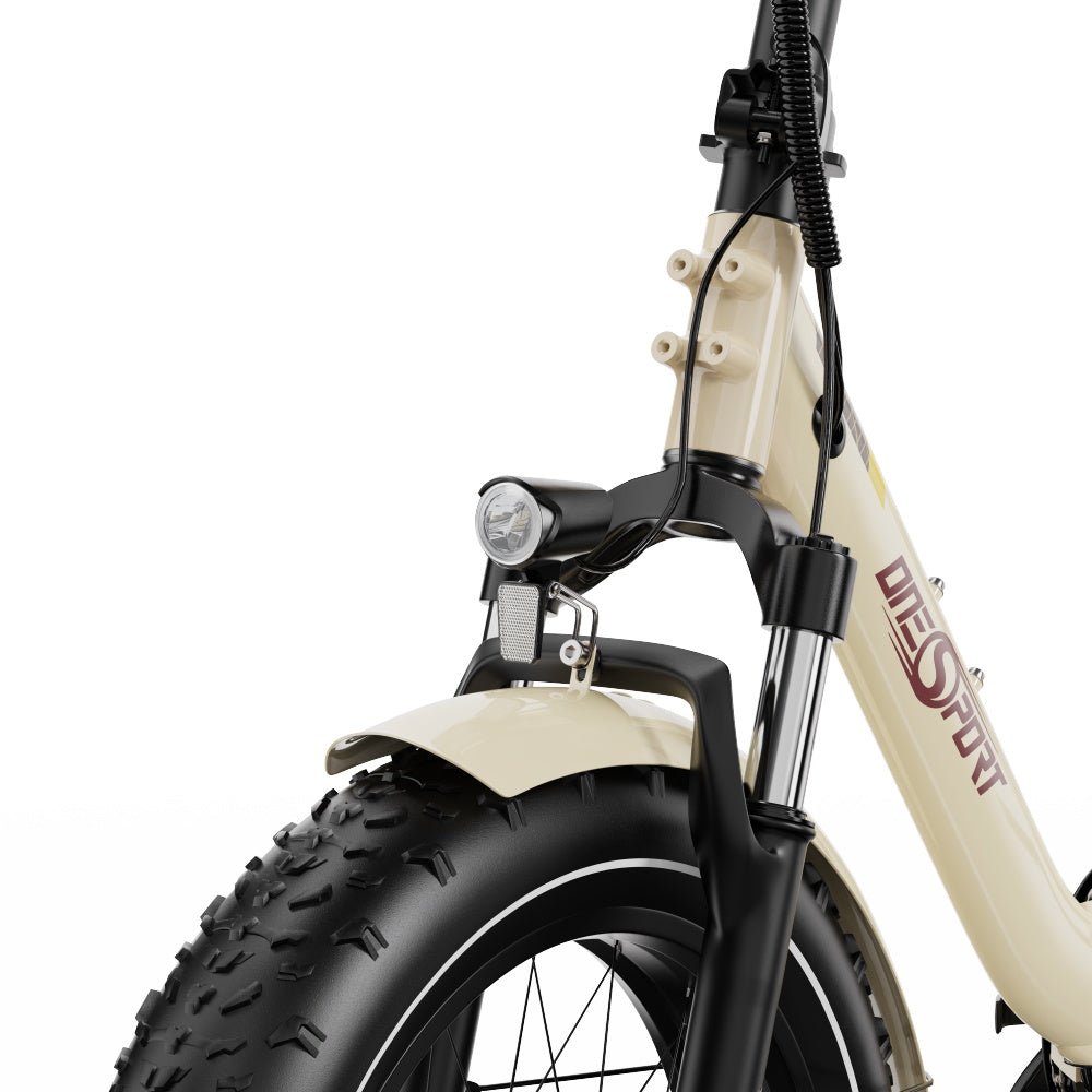 Faro anteriore dell'OneSport OT16 Max in colore beige