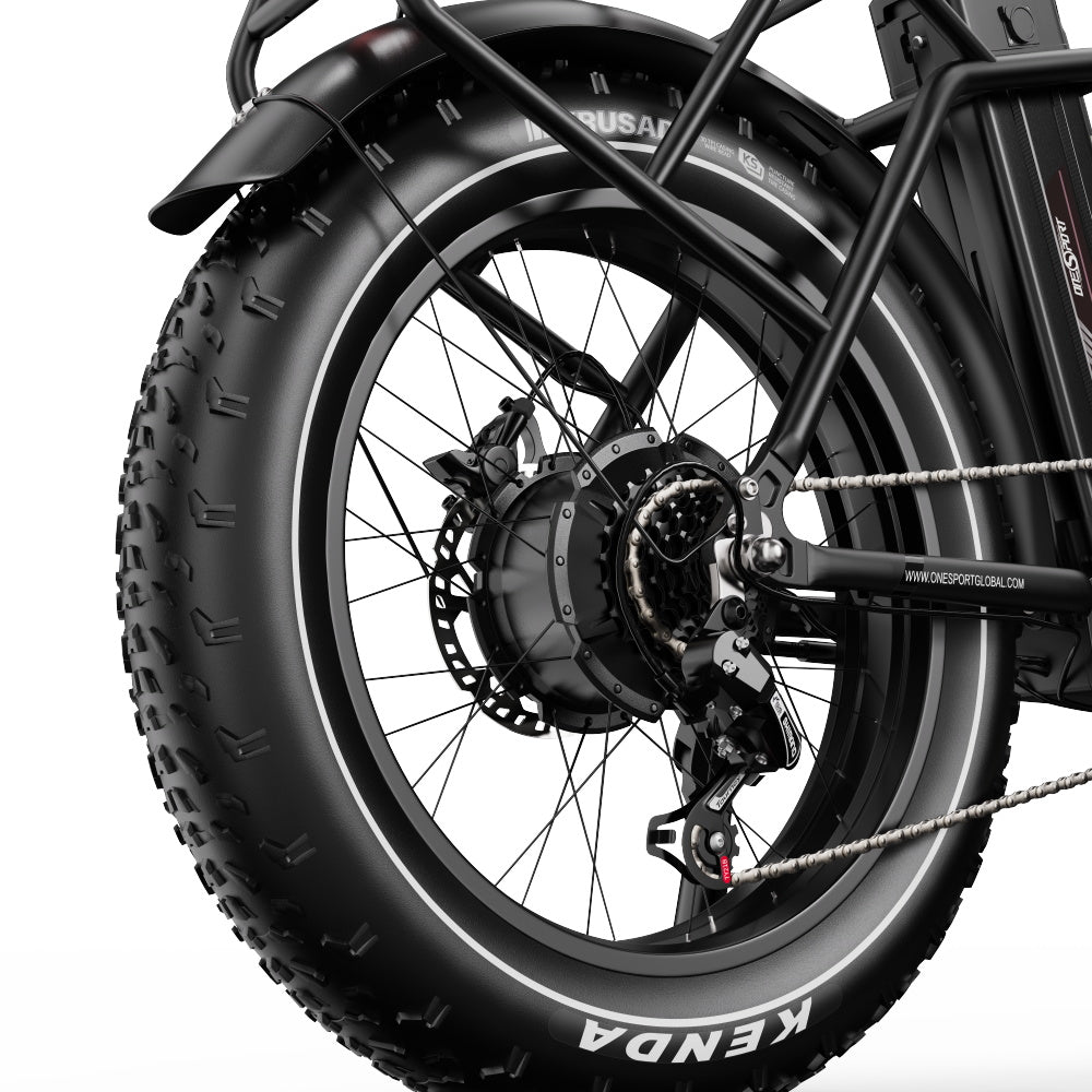 Motore nel mozzo dell'OneSport OT16 Max in colore nero