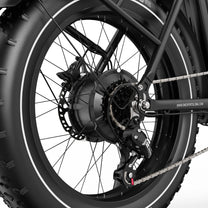 Cambio e catena dell'OneSport OT16 Max in colore nero