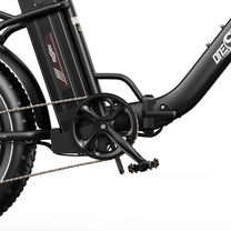 Guarnitura e pedali dell'OneSport OT16 Max in colore nero