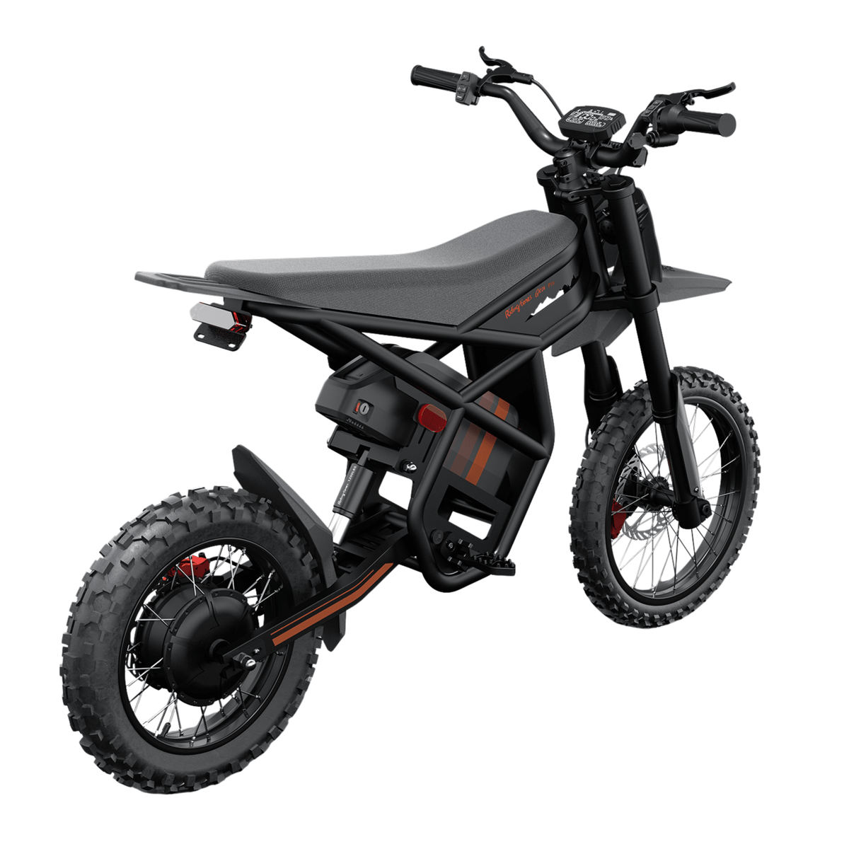 Moto da cross elettrica Ridingtimes GT54 Pro vista di lato su sfondo bianco