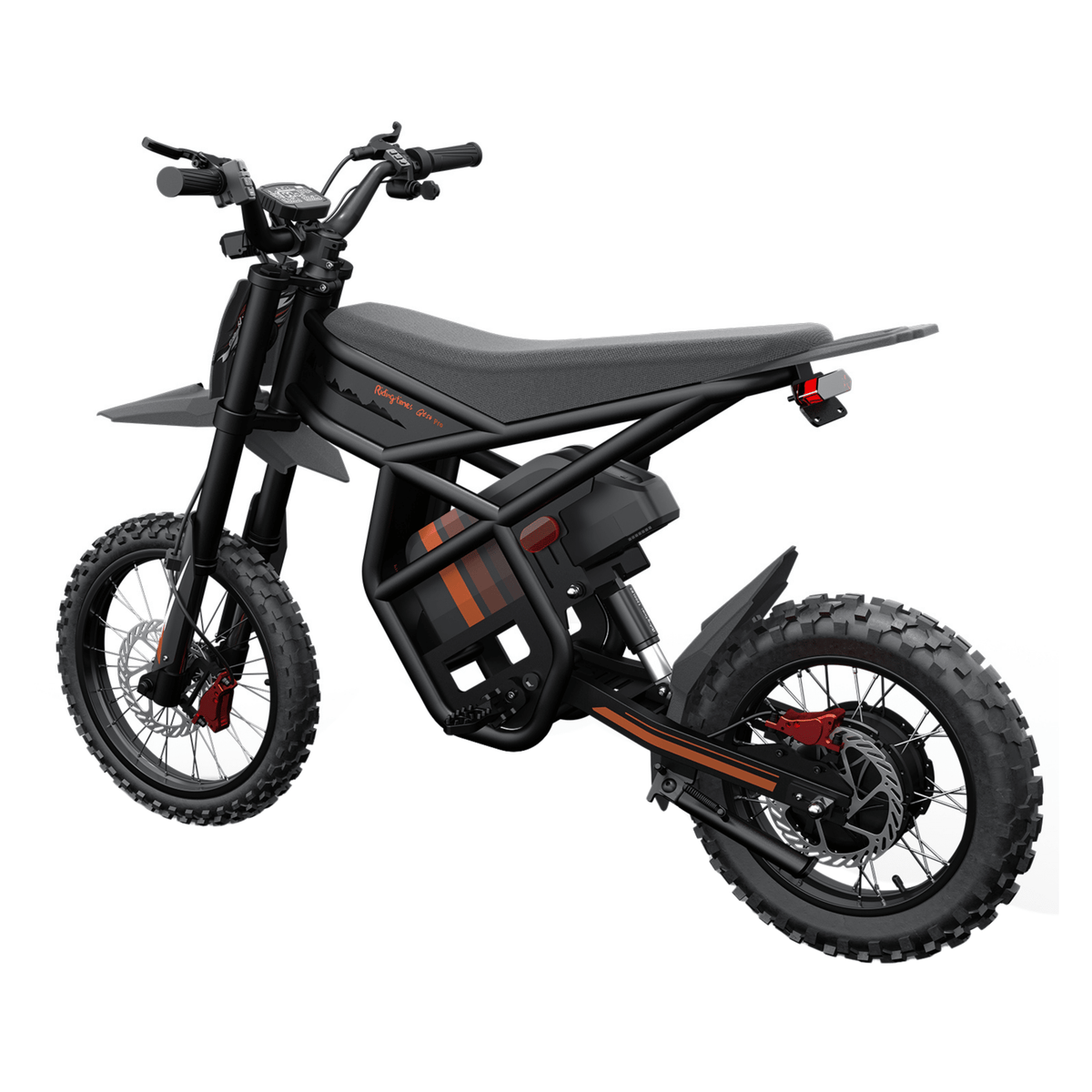 Moto da cross elettrica Ridingtimes GT54 Pro vista di tre quarti