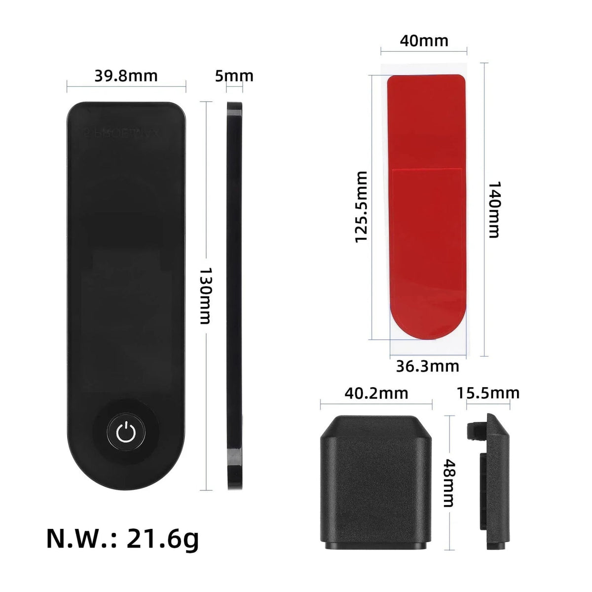 Skärmpanel Xiaomi 5 / 5 Pro / 5 Max - Reservdel - Wheelyshop