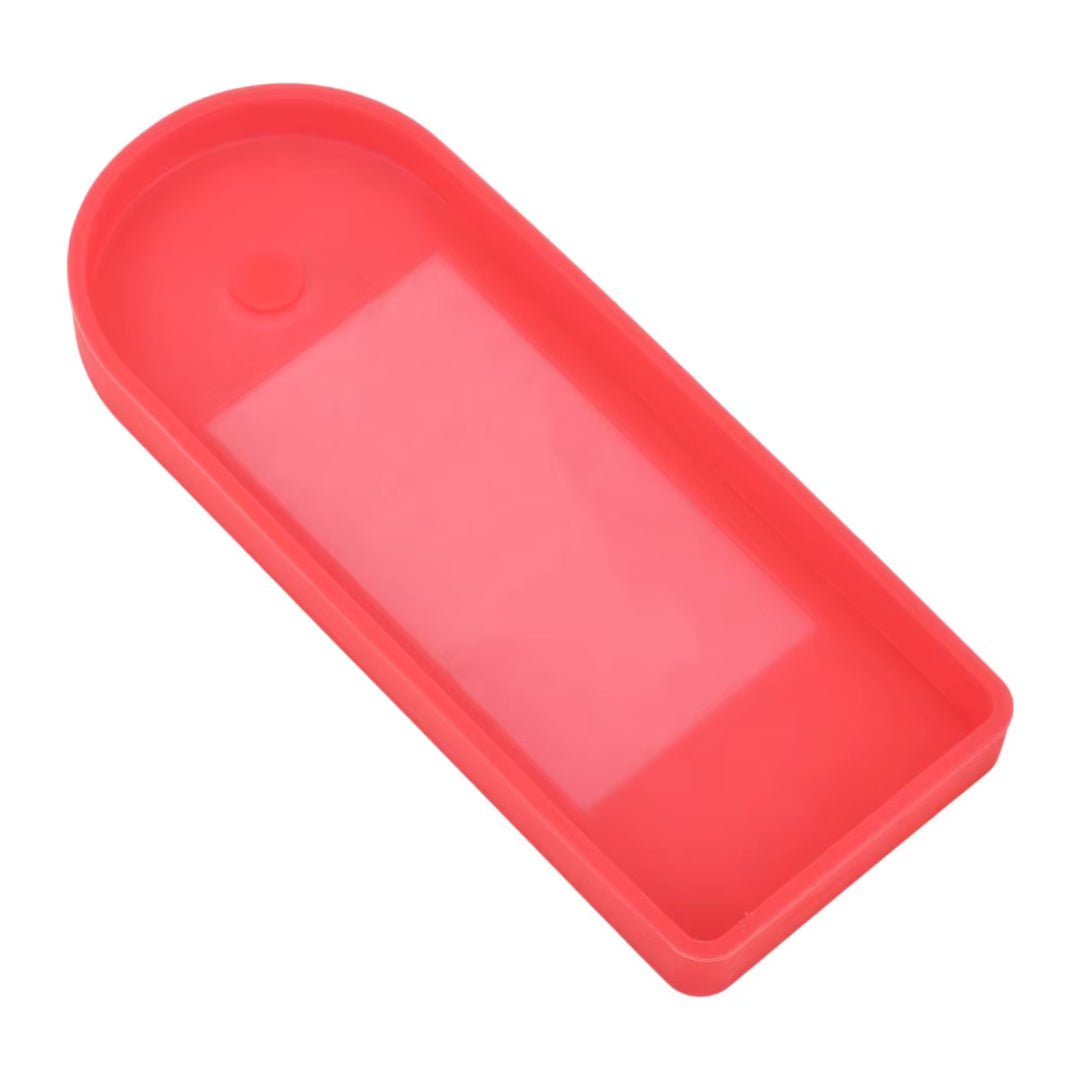 Proteggischermo per Xiaomi 4 Lite 2ª generazione in rosso, vista dall'alto