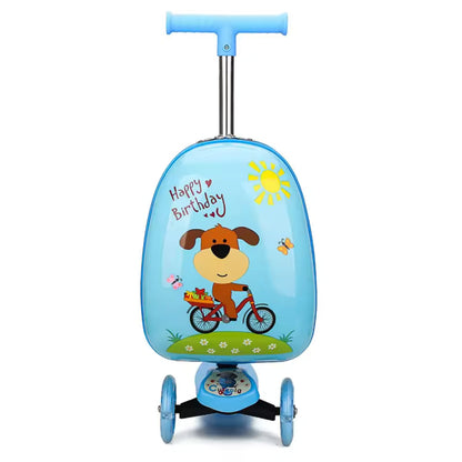 Smart barnsparkcykel med resväska - Åkbar resväska - Wheelyshop