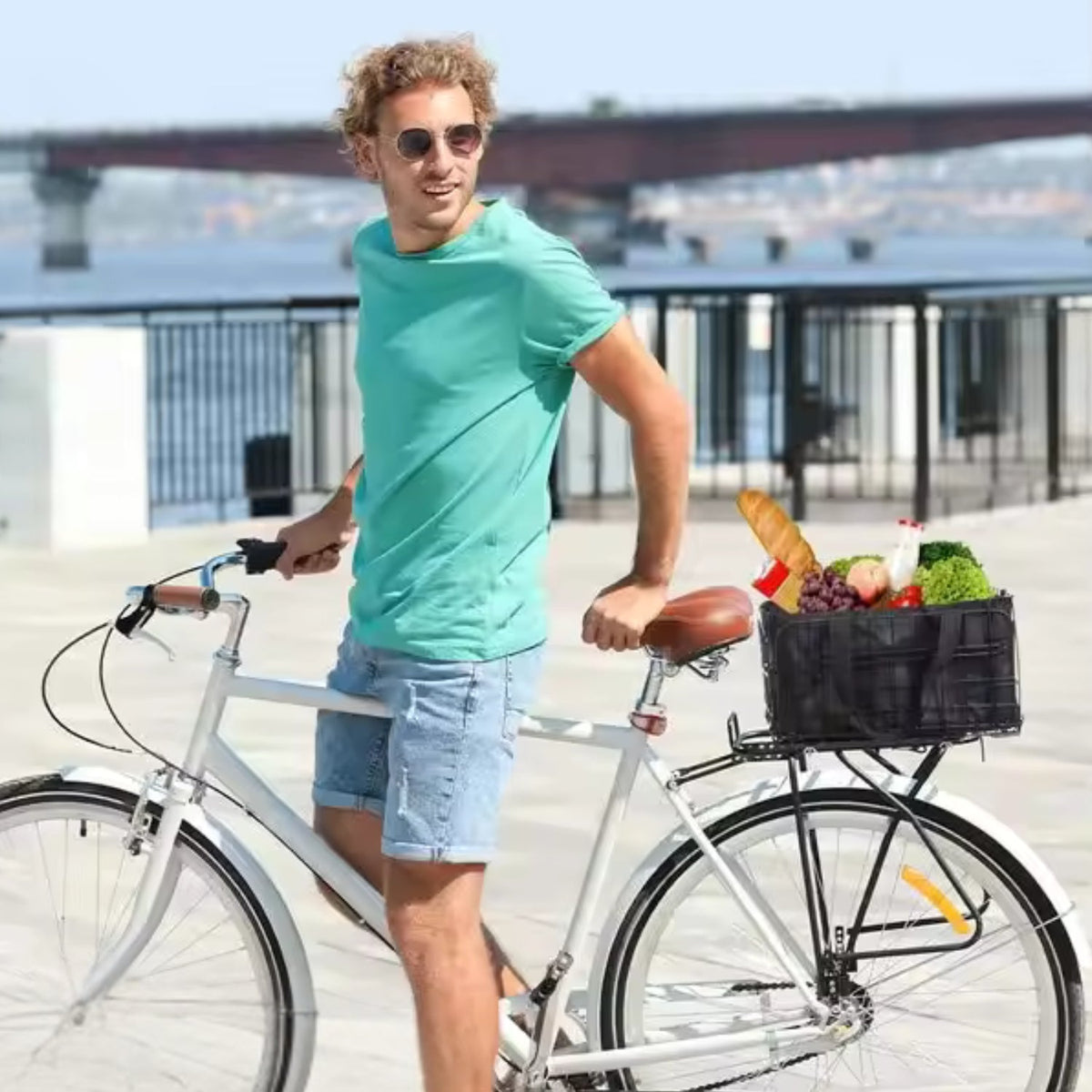 Cestino bici smart con contenitore rimovibile - Accessori - Wheelyshop