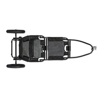 Carrello da traino Smart in nero visto dall'alto